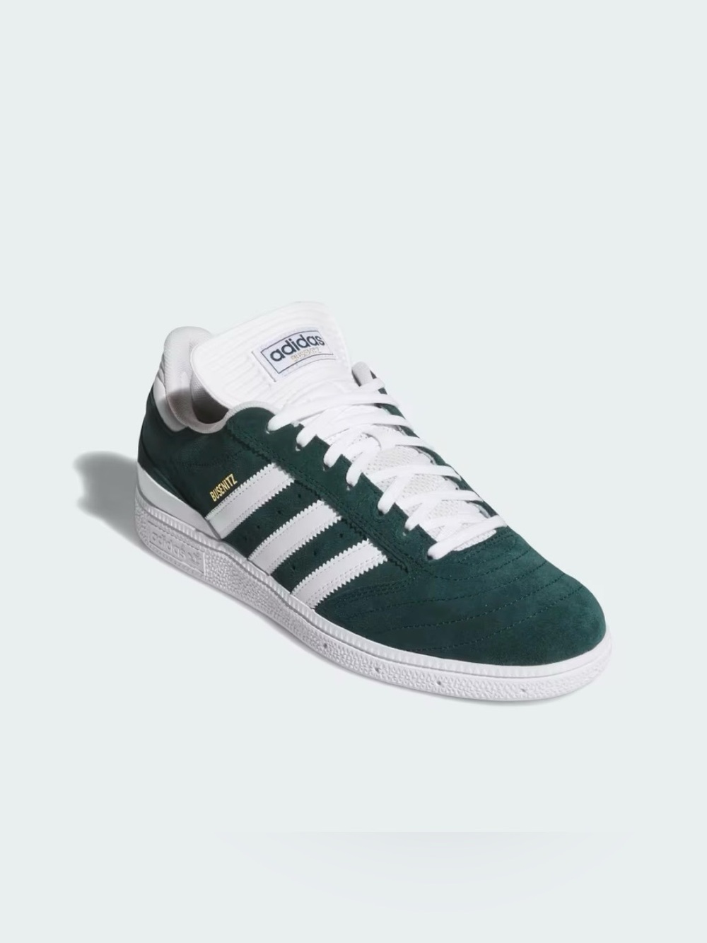 NWT Adidas Busenitz Green White Suede Skate Shoes Sneakers Unisex